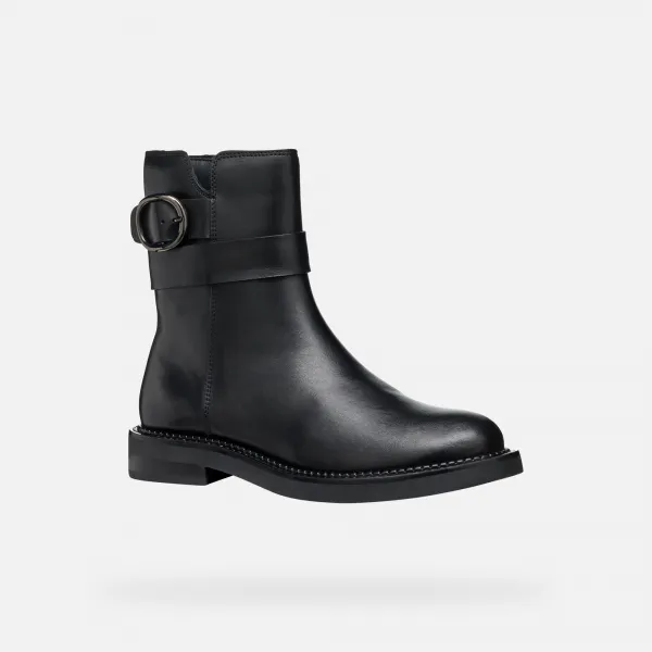 Black women's ankle boots Geox Serilda - Women's