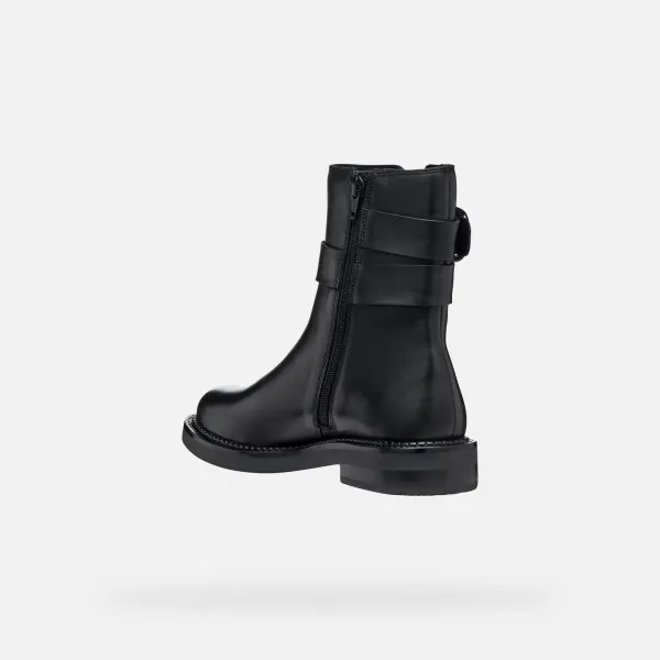 Black women's ankle boots Geox Serilda - Women's