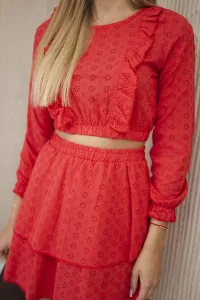 Boho dress red
