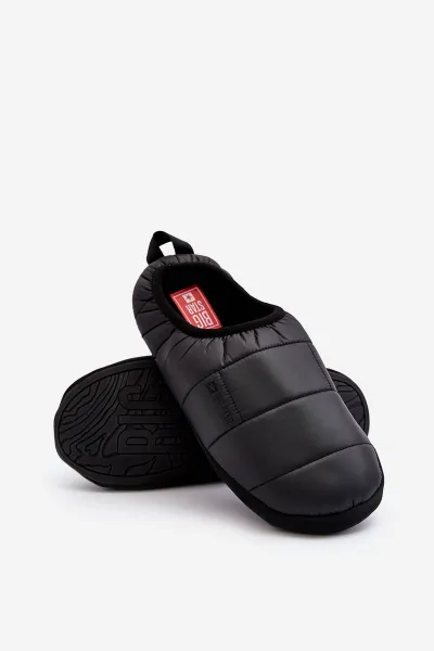 BIG STAR SHOES Izolované izolované papuče mužov čierna hviezda