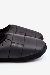 BIG STAR SHOES Izolované izolované papuče mužov čierna hviezda