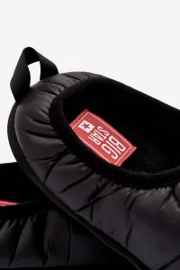 BIG STAR SHOES Izolované izolované papuče mužov čierna hviezda