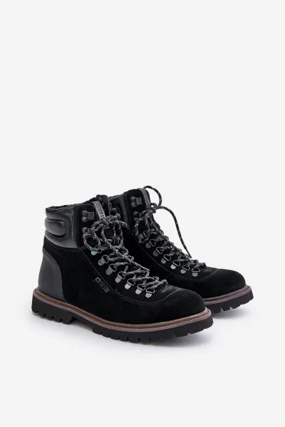 BIG STAR SHOES Semišové Zateplené Členkové Topánky Pánske Big Star