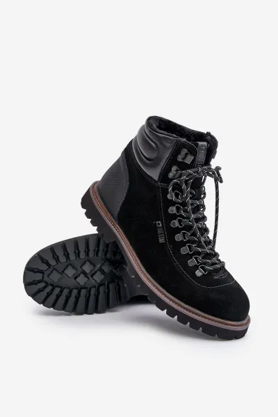 BIG STAR SHOES Semišové Zateplené Členkové Topánky Pánske Big Star