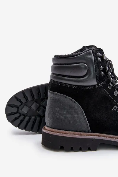 BIG STAR SHOES Semišové Zateplené Členkové Topánky Pánske Big Star