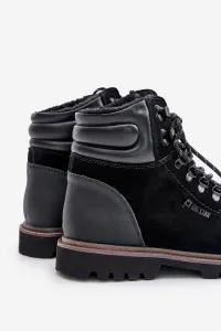 BIG STAR SHOES Semišové Zateplené Členkové Topánky Pánske Big Star