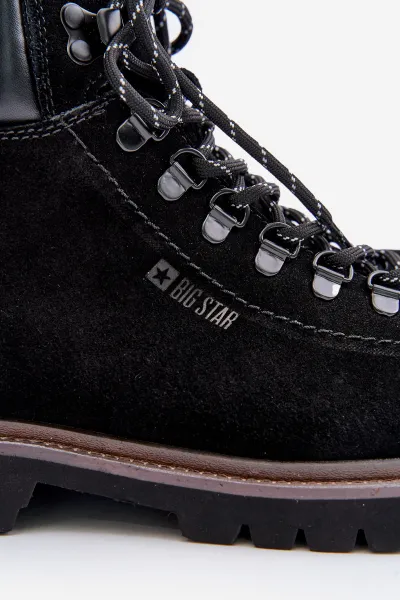 BIG STAR SHOES Semišové Zateplené Členkové Topánky Pánske Big Star