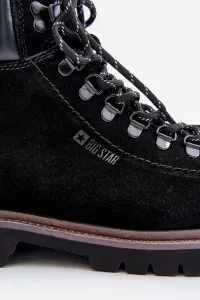 BIG STAR SHOES Semišové Zateplené Členkové Topánky Pánske Big Star