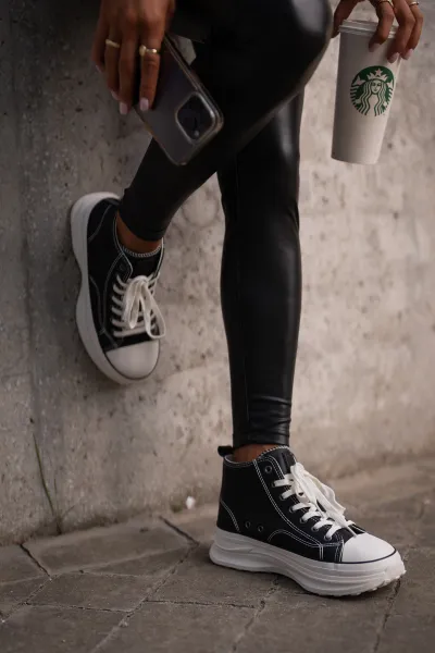 BIG STAR SHOES Zateplené Dámske Tenisky Na Platforme Eko Koža Big Star
