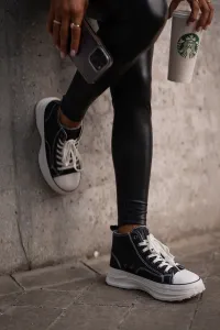 BIG STAR SHOES Zateplené Dámske Tenisky Na Platforme Eko Koža Big Star