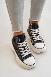 BIG STAR SHOES Zateplené Dámske Tenisky Na Platforme Eko Koža Big Star