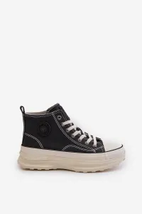 BIG STAR SHOES Zateplené Dámske Tenisky Na Platforme Eko Koža Big Star