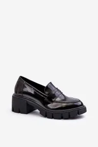BIG STAR SHOES Dámske mokasíny na masívnom podpätku Big Star