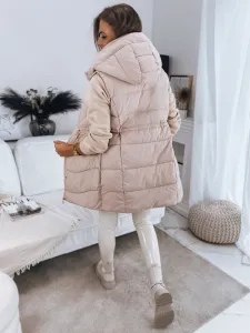Dámska prešívaná vesta GAMIS béžová Dstreet