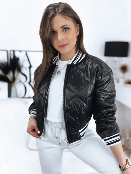 Dámska bunda BOMBER čierna Dstreet