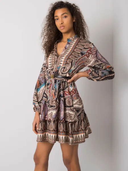 Dress-DHJ-SK-15053.61-black-beige