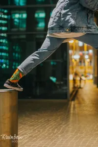 ZOOKSY/RAINBOW SOCKS Dúhové ponožky ponožky Zelenina v nádobe chilli hrachu s mrkvou 2 pármi
