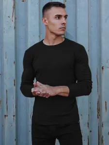 Klasický čierny pánsky sveter