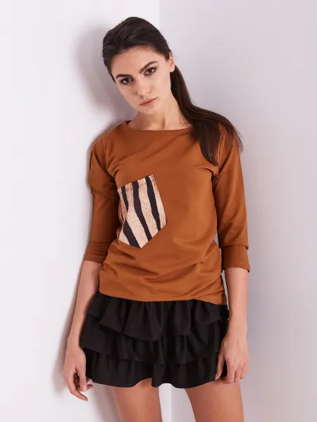 Blouse-PL-BZ-1694.08-light brown