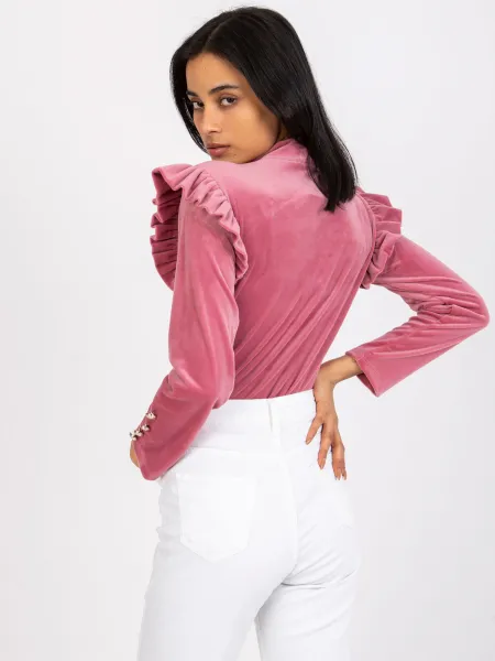 Blouse-DHJ-BZ-6533A.44P-dark pink