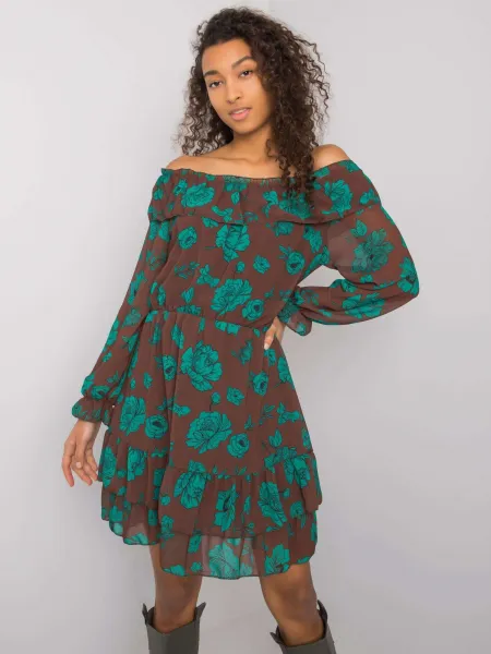 Dress-DHJ-SK-15015.56P-brown