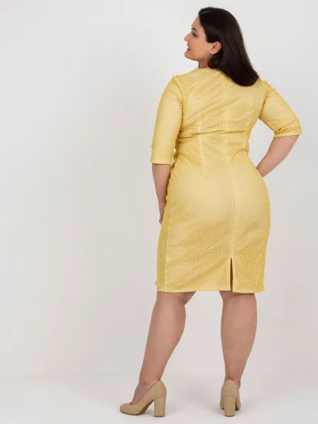 Dress-LK-SK-506721.69-dark yellow