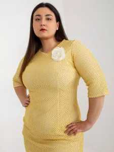 Dress-LK-SK-506721.69-dark yellow