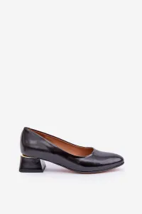 Lewski Shoes Kožené Lodičky Lewski 3118 Čierne