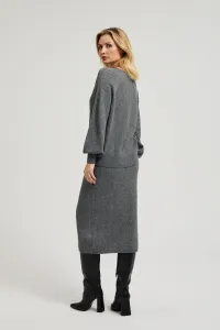 Women's knitted skirt MOODO - gray