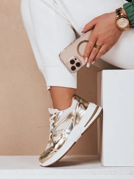 Zlaté dámske sneakersy ROYALFIT