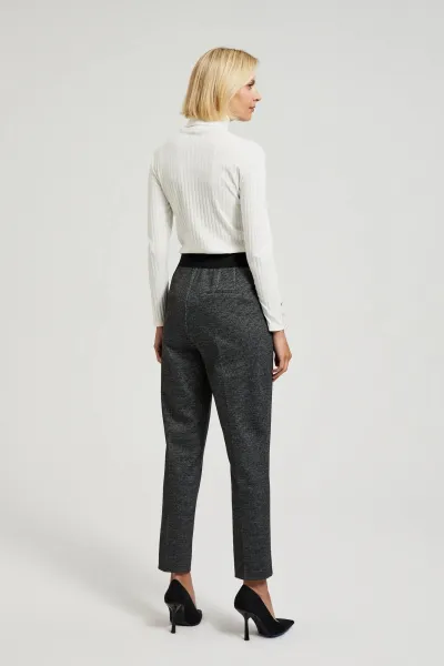 Women's cigarette pants MOODO - black