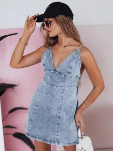 Džínsové šaty na ramienka LEALA