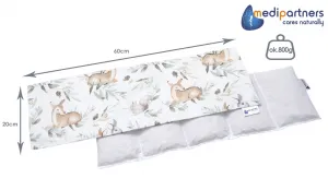 Medi Partners Thermofor with cherry seeds large 20x60 - 5 chamber - Deer in the leaves