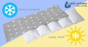 Medi Partners Cherry seed thermofor large 20x60 - 5 chamber - White stars on gray