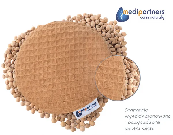 Medi Partners Thermofor with cherry seeds for children - Wafel - Brown