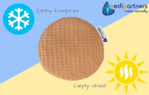 Medi Partners Thermofor with cherry seeds for children - Wafel - Brown