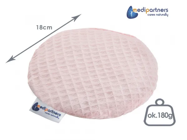 Medi Partners Thermofor with cherry seeds for children - Wafel- light pink