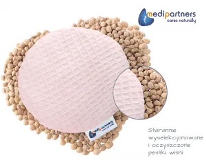 Medi Partners Thermofor with cherry seeds for children - Wafel- light pink