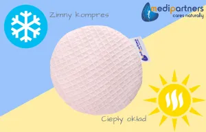 Medi Partners Thermofor with cherry seeds for children - Wafel- light pink