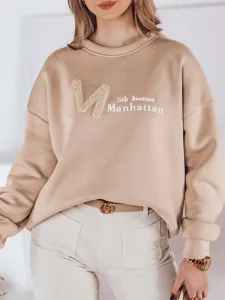 Dámska oversize mikina AVENUE béžová