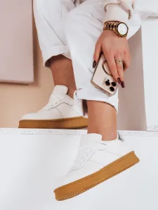 Dámske sneakersy na platforme NOXSTEP biele