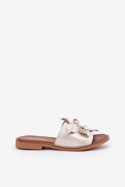 Lewski Shoes Šľapky S Dekoráciou Prírodná Koža Zazoo