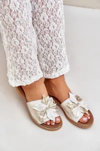 Lewski Shoes Šľapky S Dekoráciou Prírodná Koža Zazoo