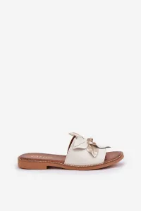 Lewski Shoes Sandy S Dekoráciou Prírodná Koža Zazoo 3667 Biele