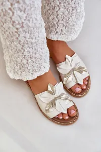 Lewski Shoes Sandy S Dekoráciou Prírodná Koža Zazoo 3667 Biele