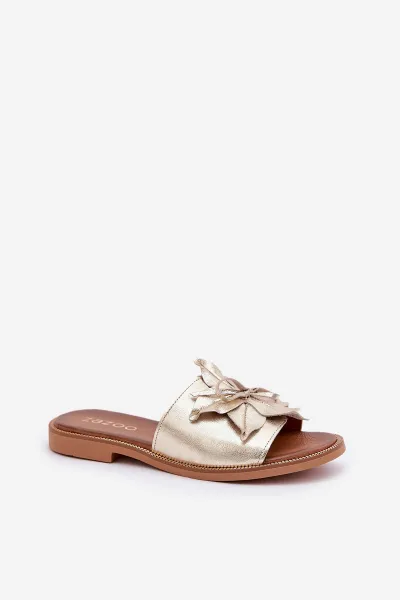 Lewski Shoes Šľapky S Dekoráciou Prírodná Koža Zazoo