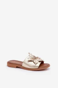 Lewski Shoes Šľapky S Dekoráciou Prírodná Koža Zazoo