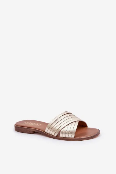 Kožené dámske papuče Lewski Shoes