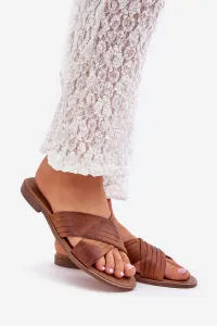 Kožené Dámske Šľapky Lewski Shoes