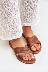 Kožené Dámske Šľapky Lewski Shoes